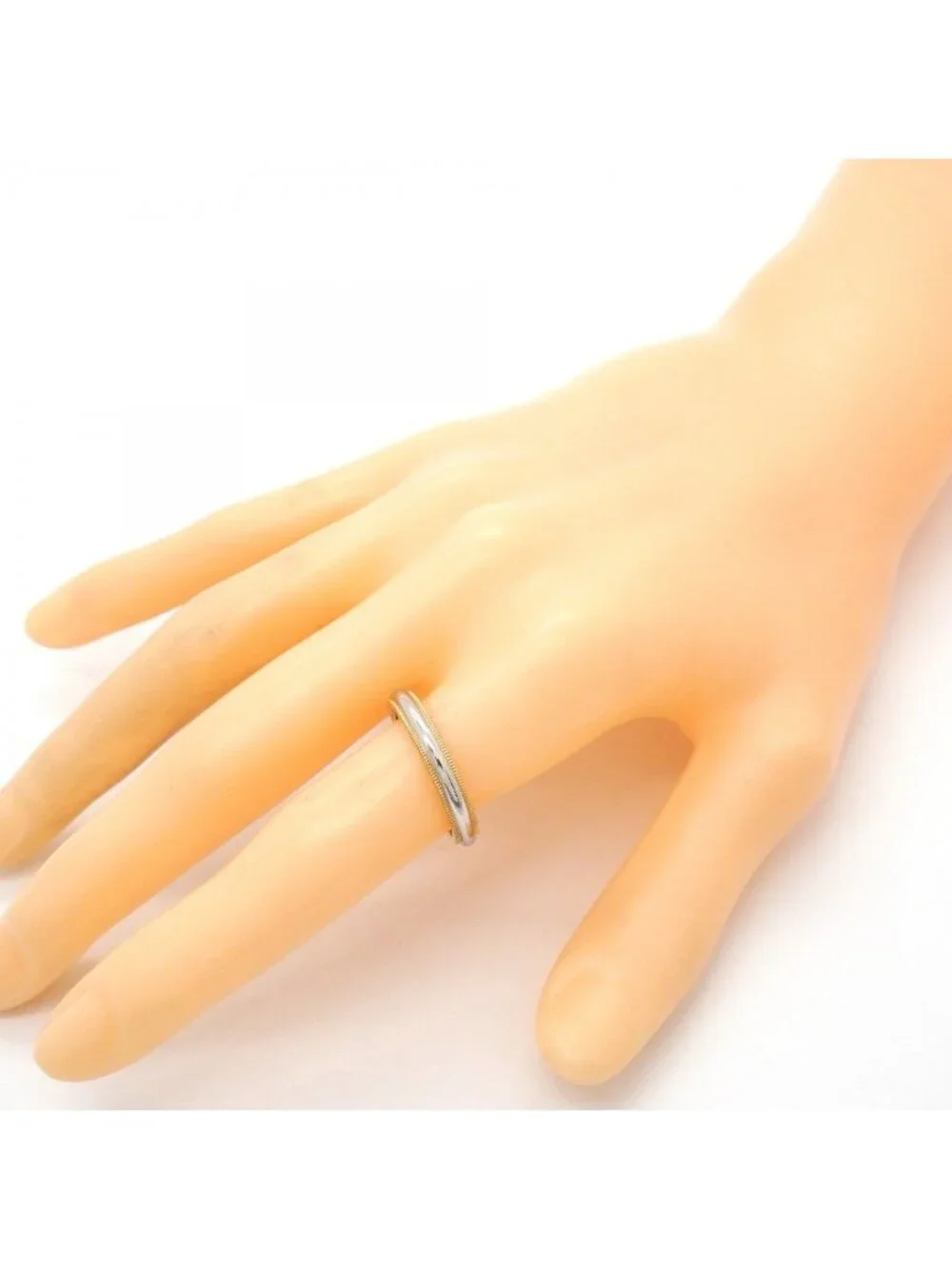 Tiffany & Co Ring Mil Gray 18k Yellow Gold Platinum